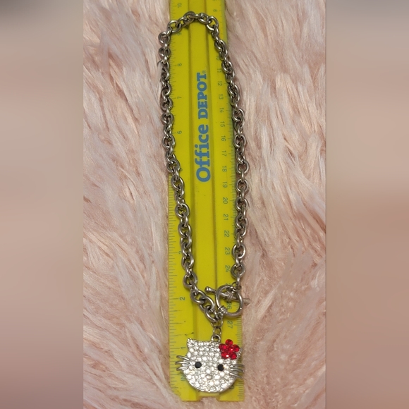 Hello Kitty Rhinestone Necklace - Picture 2 of 2